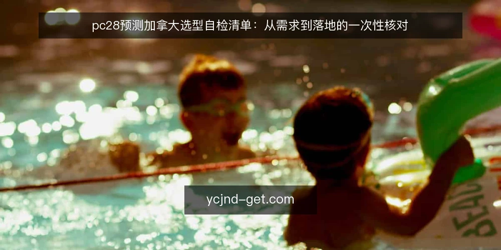 pc28预测加拿大选型自检清单：从需求到落地的一次性核对 — 先定义需求边界，再谈预测工具 配图