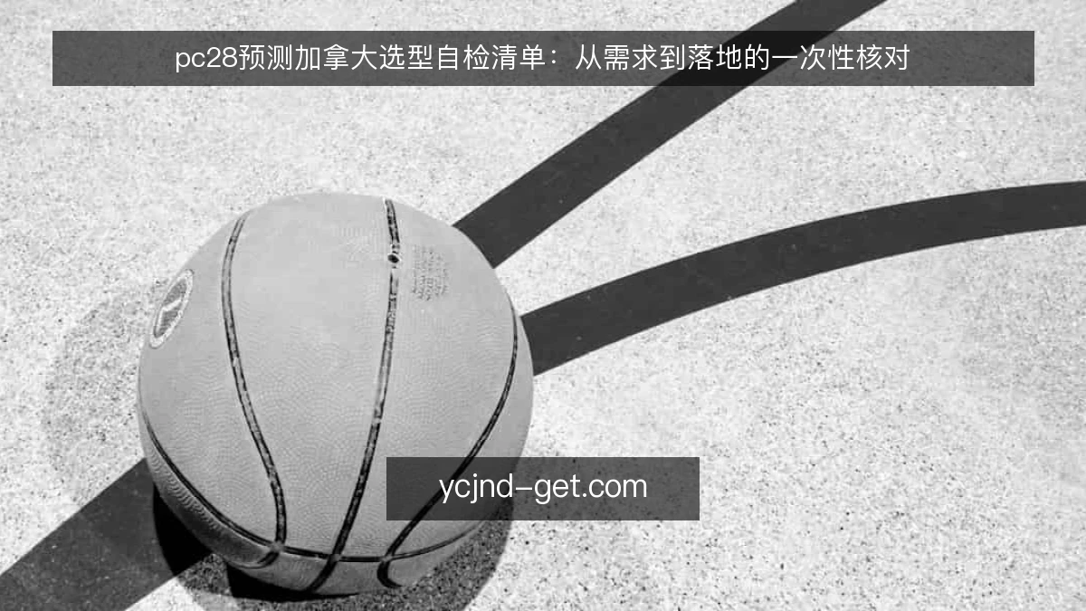 pc28预测加拿大选型自检清单：从需求到落地的一次性核对